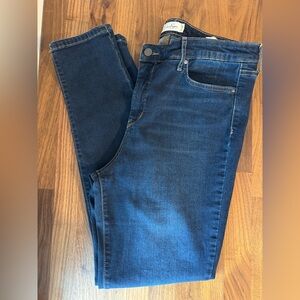 Jessica Simpson High Rise Dark Blue Skinny Jeans - 14